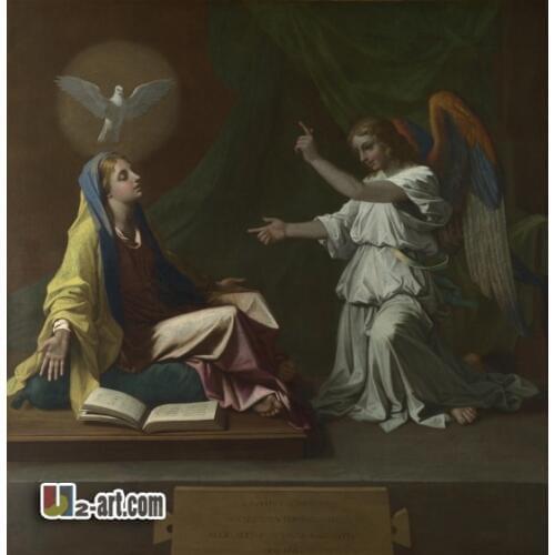 Canvas Prints ( Annunciation) wholesale beautiful classic oil painting printed canvas for living room Religion-367 (24*24 inch)