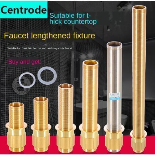 Cold and hot water faucet fixer basin basin basin basin faucet lengthened fixed foot thick basin repair refit accessories