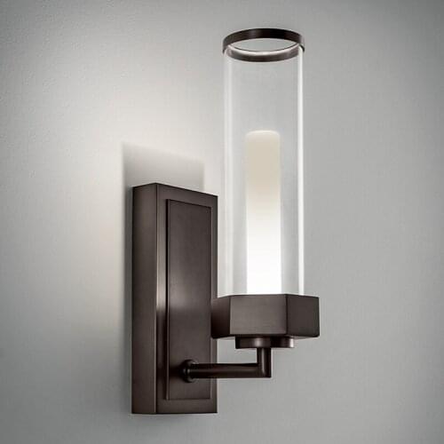 Glass wall lamp Nordic light hotel corridor the background wall of bedroom the head of a bed sitting room light