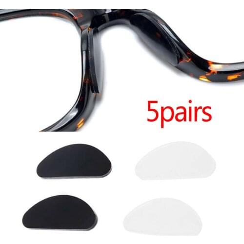 5/10 Pairs Silicone Nose Pads for Glasses Sunglasses almohadillas gafas Soft Anti-slip Glasses Nose Pads Eyeglasses Accessories