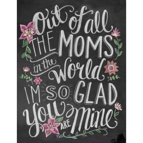 5D DIY Diamond Mosaic Embroidery Mothers Day gift Diamond Painting Full square& round Rhinestone cross stitch Home Decor