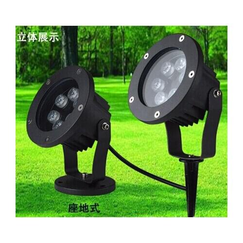 6W In-Ground Light LED Outdoor Ground Garden Path Floor plug in ground with Stick Yard Lamp Spot Landscape Light Waterproof IP67