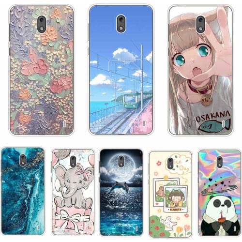 For Nokia 2 Case Back Cover for Nokia 2.1 TA-1080 Coque Soft TPU Case for Nokia2.1 Silicone Bumper Funda Case