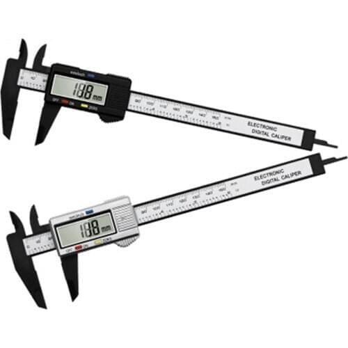 Digital Lcd Electronic Carbon Fiber Vernier Caliper 6 Inch Measuring Tool Caliper 0-150mm High-strength Caliper