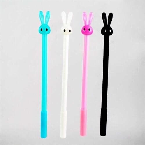 Creative stationery cute pen wholesale cute rabbit Stationery Gift 0.5mm Optional Blue Black Ink For School Office Writing