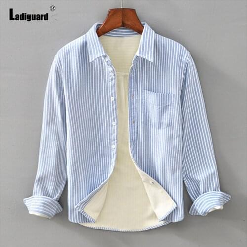Мужские полосатые рубашки Ladiguard China At AliExpress