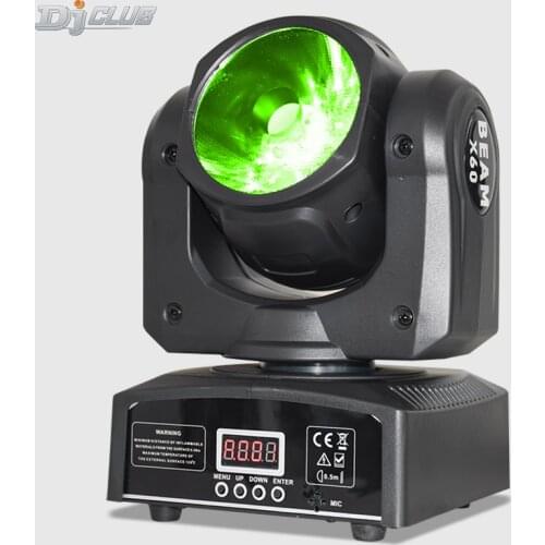 Lyre Beam Led Moving Head 60W Rgbw 4In1 Color DMX Stage Mobile Lights For DJ Bar Party Show