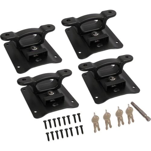 Set of 4 Bed Tie Down Anchors with Plates for Ford F150 F350 2015-2021