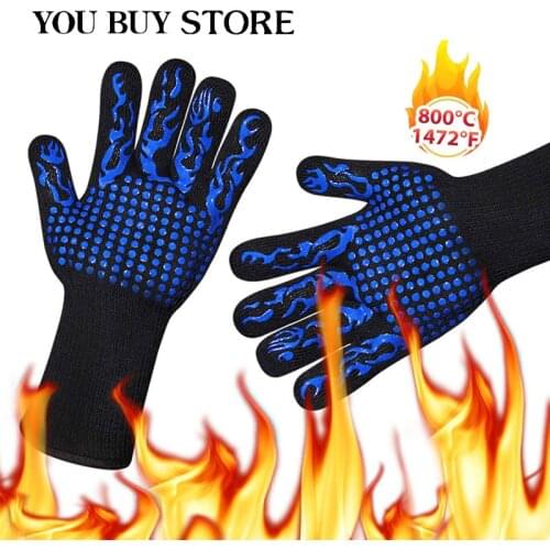 Oven Gloves Heat Resistant BBQ grill Gloves Premium Insulated Durable Fireproof For Cooking Baking Grilling Oven Mitts Hot Sale