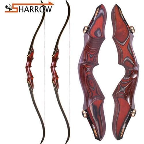 1set 20-50lbs 58inch Recurve Bow ILF Interface American Hunting Bow Archery Practice Outdoor Shooting Training Right Hand Bows