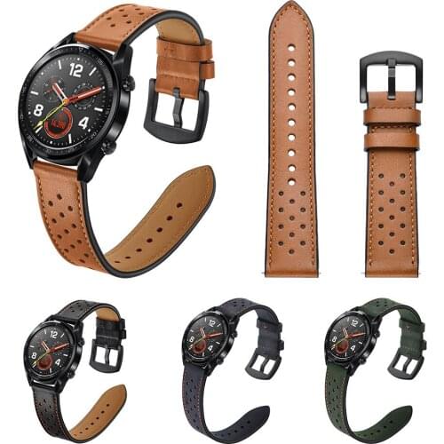 Leather Strap For Huawei Watch GT Braclelet Band Huaweigt watchgt Watchbands Wristbands Replacement Bands
