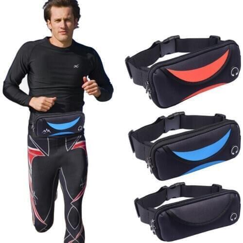 Running Bag Running Multifunctional Sports Waist Bag Earphone Hole Mobile Phone Accessory Bag Waterproof Arm Bag Sportsequipment