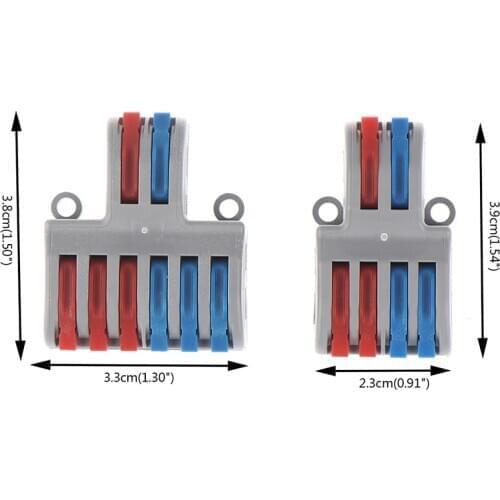 Universal Mini Fast Wire Connector Wiring Electrical Cable Conector LED Lamp Push In Terminal Block SPL-62 SPL-42 Splic