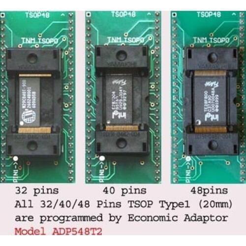 All TSOP 32/40/48 adapter Type-1 (20mm Pin-Pin Lenght) Model ADP548T2 for TNM5000 NAND programmer