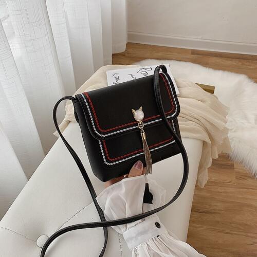 Cat head womens shoulder bag 2019 new fashion Messenger bag high quality PU womens handbag shopping lipstick bag discount