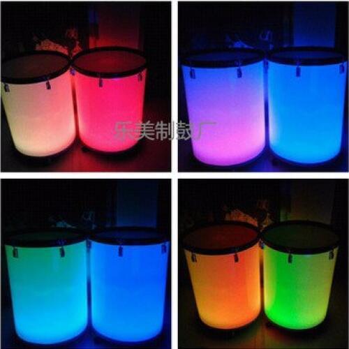 1Frosted Water Drum Colorful LED Passion Voice Transparent Flying Child