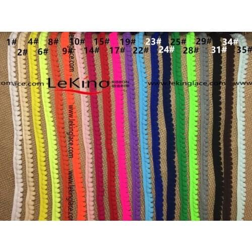 100Yards Tiny Pom Pom Trim White Ball Fringe Ribbon(Ball Size:0.5cm) Mini Pompom Trim Multi Colors DIY Sewing Accessories Lace