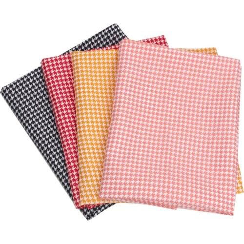 45*150cm Plaid printing Chiffon Fabric Ribbon Ruffle Trim Dolls Clothes Dress Sewing Decor DIY Handmade