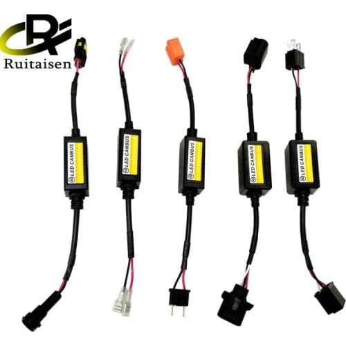 9V-36V Wiring Decoder Adapter Anti Hyper Blink Flash Error LED Headlight Canceller Decoder For H1/H3 H4 H7 H8 H9 9005/9006/9012