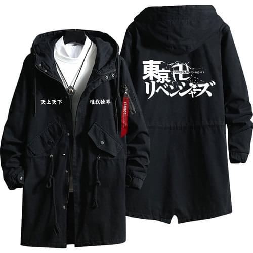 Anime Tokyo Revengers Cosplay Hoodies Hanagaki Takemichi Trench Costume Hooded Coats Cotton zipper Overcoat Jackets Men Women