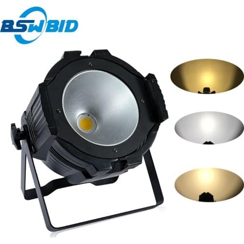 White LED Par COB 100W Warm/ Cool/Warm White/Cool White Lighting DMX512 Stage Light Theaters Churches Concert DJ Lights