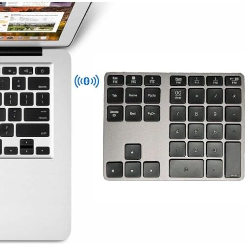 Jelly Comb Bluetooth-compati Numeric Keypad Wireless Rechargeable Number Pads Digital Keyboard for Tablet Laptop Accounting