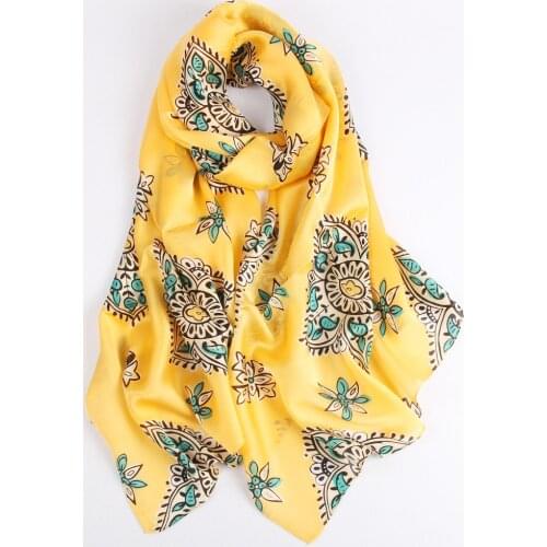 DANKEYISI High Quality Nature Silk Scarf Women Real Silk Women Long Scarves Shawl Female Hijab Wrap Summer Beach Cover-ups