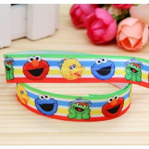 DHK 5/8'' Free shipping Fold Elastic FOE printed headband headwear hairband diy decoration wholesale OEM P5289