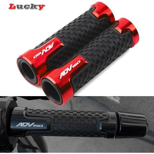 For Honda ADV150 ADV 150 2019 2020 7/8'' 22mm Motorcycle Accessories CNC Rubber Gel Handle Bar Grip Hand Grips handlebar Refit