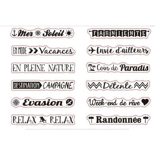 French Transparent Clear Silicone Stamp Seal for DIY scrapbooking photo album Decorative clear stamps A146