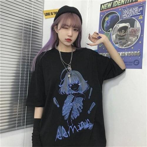 T-Shirt men funny printed t shirt women tops tees Short Sleeve Casual tshirts T-Shirt Cute Female Shirt Cartoon Top Tees