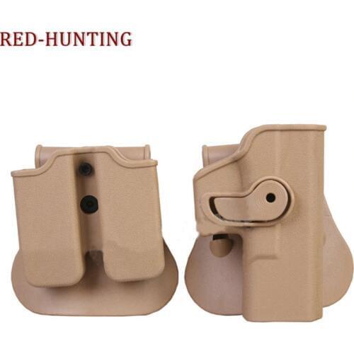 IMI G17/22/23 Gun Holster Double Tactical Magazine Pouch Defense Glock Holster for Hunting