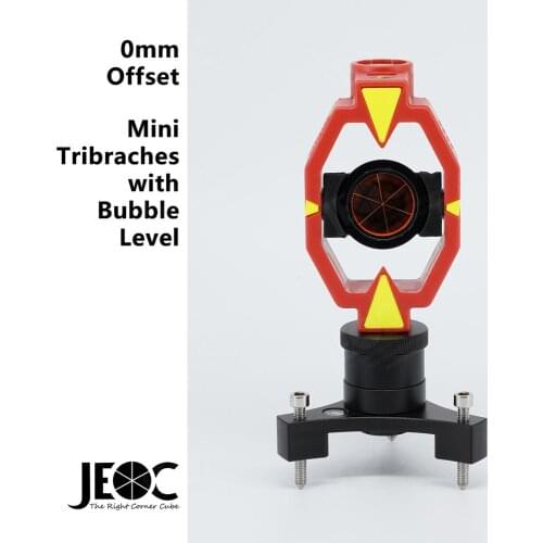 JEOC Mini Prism GMP111-0 & Mini Tribrach Set, Surveying Reflector For Leica Total Station
