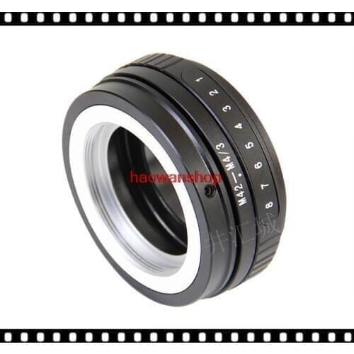 Tilt adapter ring for 42mm M42 lens to M43 Panasonic GF7 gf9 gh5 gx85 gx7 g1 em1 em5 em10 penf camera