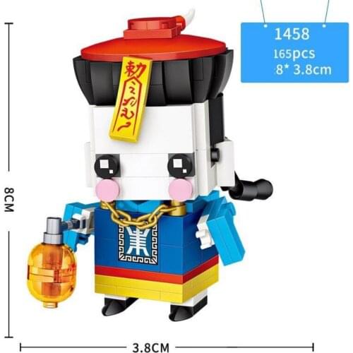 LOZ Chinese corpse mini diamond building block big head cartoon Zombies assemble bricks educational toys for children gifts