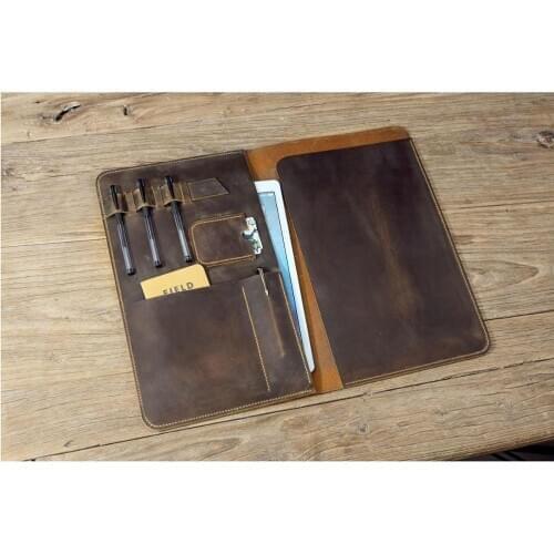 Leather legal pad portfolio / Personalized leather legal size Legal Pad Folder organizer writing pad case fit for 8.5 X 14 inch