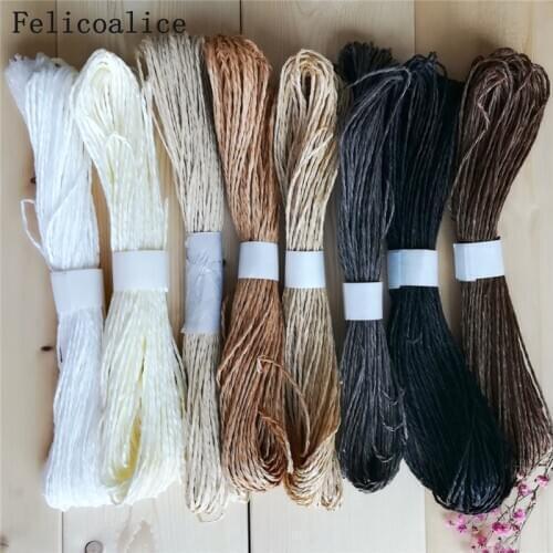 30m Width 2mm Monochrome Paper Rope Gift Packaging With DIY Wedding Decoration For Needlework Scrapbook Birthday Party Crafts