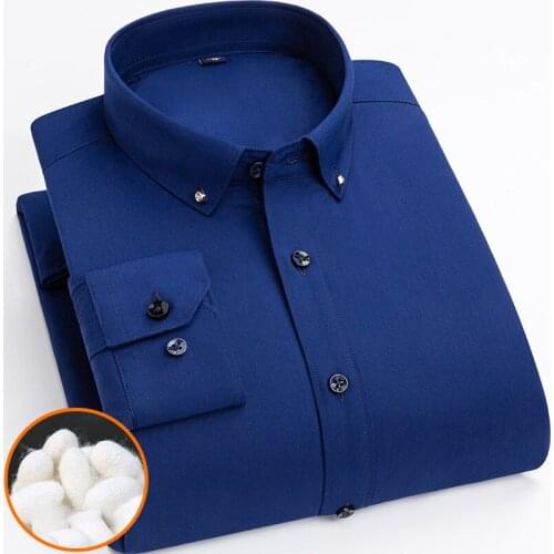 Qi Xiu Cai Mens Silk Shirts