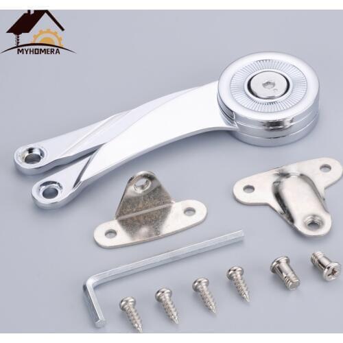 Myhomera Adjustable Stop Stays Door Lift Up for 4-15KG Support Furniture Stay Support Hinge Cabinet Door Kitchen Cupboard Hinges