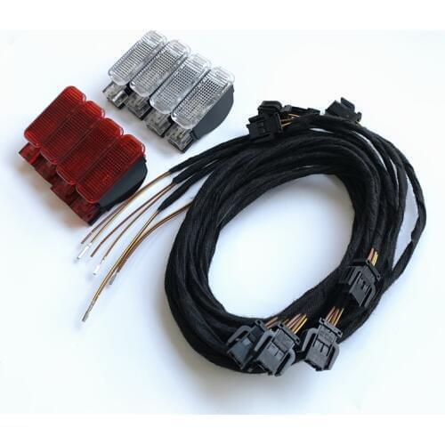 Red / White Door Panel Warning Light Lamp 8KD947411 6Y0947411 For Audi A3 A4 B8 A5 A6 A7 A8 Q3 Q5 TT RS 8KD 947 415 8KD947415C