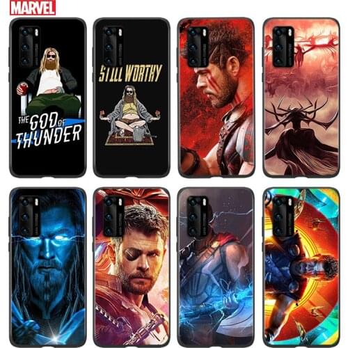 Silicone Cover Avengers Thor For Huawei P 50 P40 P30 P20 P10 P9 P8 Pro Plus Lite E mini 2017 2019 Phone Case