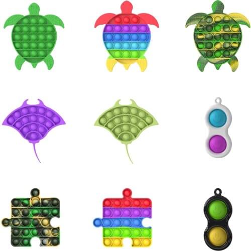 Kawaii Fidget Simple Dimple Toy Stress Relief Hand Fidget Toys For Kids Early Educational Squeeze Toys for Children Relax Toy