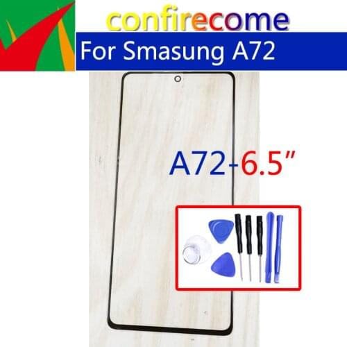 Replacement For Samsung Galaxy A72 Touch Screen Front Glass Panel LCD Outer Display Lens SM-A725F SM-A725M Front Glass With OCA