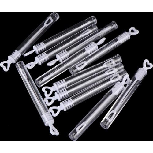 12pcs/lot Empty Bubble Soap Bottles Wedding Favors Baby Shower Birtay Party Decoration Kids Toy Bubbles Maker Outdoor