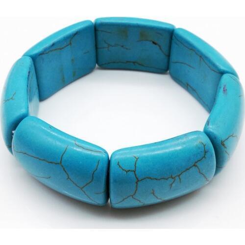 2PCS Fashion calaite pedra bracelets bracelets 30*20 mm DIY handmade jewelry beads bracelet There are