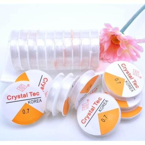 2 pcs/Lot Plastic Elastic Crystal Line Stretch Cords for Jewelry Making Beading Bracelet Rope