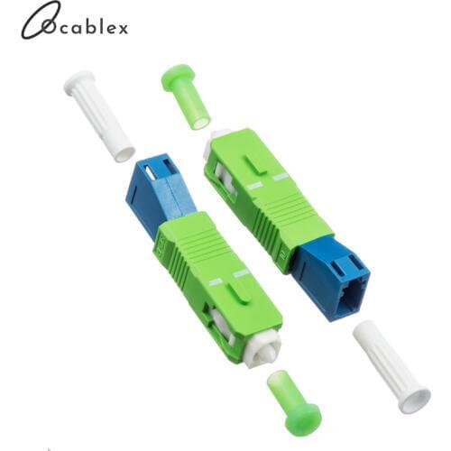 5pcs/lot SC Male to LC Female Fiber Optic Adapter SC/APC-LC/UPC Singlemode Optical Adapter Free Shipping