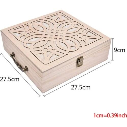 62 Grids Wooden Essential Oil Storage Case Essential Oil Bottle Organizer 85LA