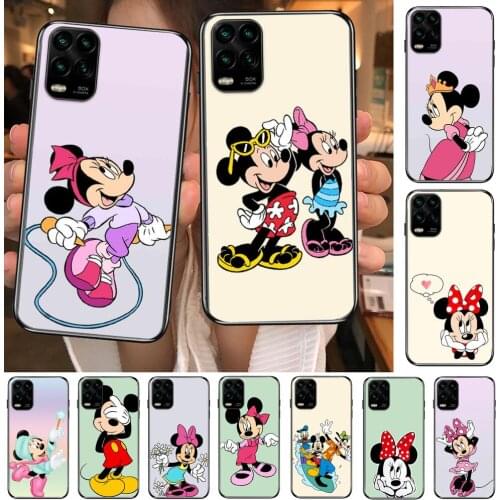 Minnie Mouse Phone cartoon Phone Case For XiaoMi Redmi Note 10 9 9S 8 7 6 5 A Pro T Y1 Black Cover Silicone Back Pre style cover