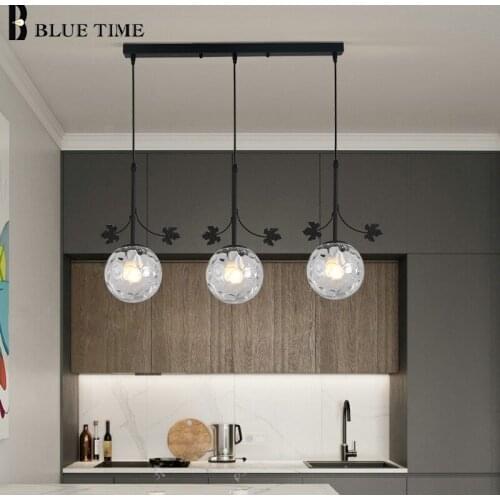 Black&Gold LED Pendant Light Home Creative Pendant Lamp for Dining Room Kitchen Bedroom Living Room Bedside Light Indoor Fixture